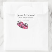 日付フローラの保存 ラウンドシール (バッグ)