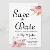 日付フローラコーナーカードの保存 セーブザデート (正面/裏面)