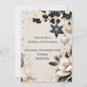 日付ホリデーパーティーの保存 セーブザデート (裏面)