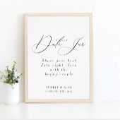 日付ボトル 現代 ブラック 婚前パーティーアクティビティ サイン