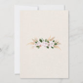 日付ボホボヘミアンカードを保存 招待状 (裏面)