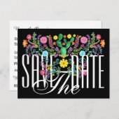 日付ポストカードの保存招待状 案内ポストカード (正面/裏面)