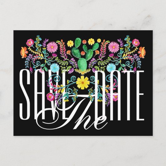 日付ポストカードの保存招待状 案内ポストカード (正面)