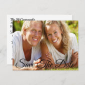 日付ポストカードの保存招待状 案内ポストカード (正面/裏面)