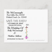 日付ポストカードの保存招待状 案内ポストカード (裏面)