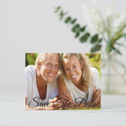 日付ポストカードの保存招待状 案内ポストカード (スタンド正面)