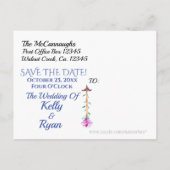 日付ポストカードの保存招待状 案内ポストカード (裏面)