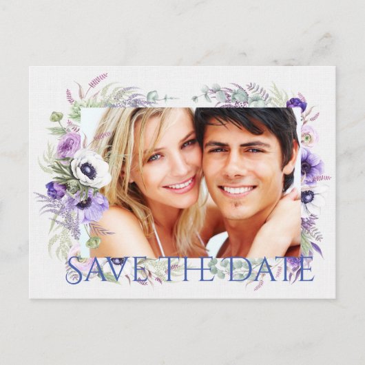 日付ポストカードの保存招待状 案内ポストカード (正面)