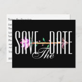 日付ポストカードの保存招待状 案内ポストカード (正面/裏面)