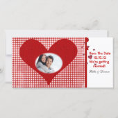 日付ポストカードの保存 セーブザデート (正面)