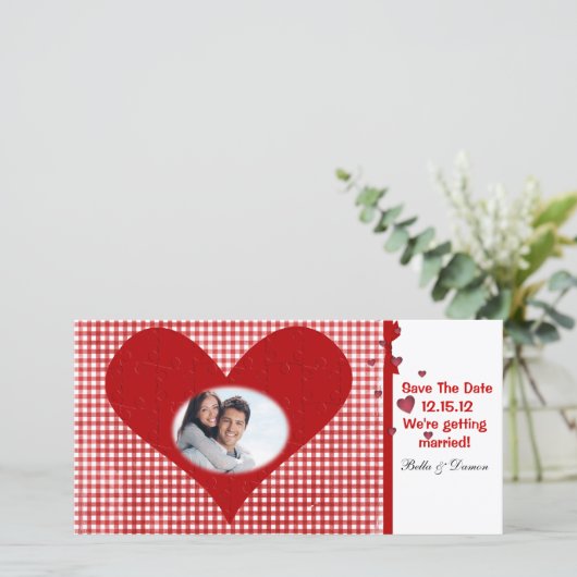 日付ポストカードの保存 セーブザデート (スタンド正面)