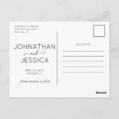 日付ポストカードの保存 ポストカード (裏面)