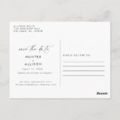 日付ポストカードの保存 ポストカード (裏面)