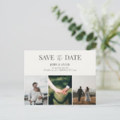 日付ポストカードの保存、ミニマリスト日付の保存P ポストカード (スタンド正面)