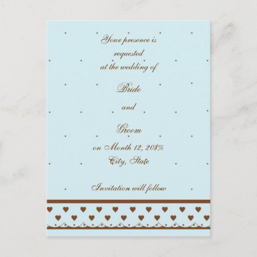 日付ポストカードの保存 案内ポストカード (正面)