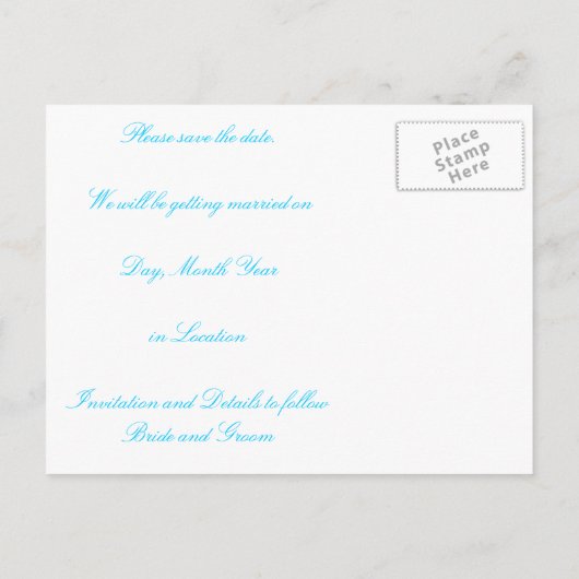 日付ポストカードの保存 案内ポストカード (裏面)