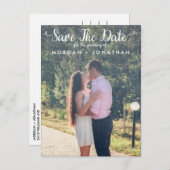 日付ポストカードの縦方向の保存テンプレート 案内ポストカード (正面/裏面)