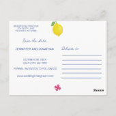 日付ポストカードを保存する水彩画 ポストカード (裏面)