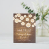 日付ポストカードを保存する素朴な提灯 案内ポストカード (スタンド正面)