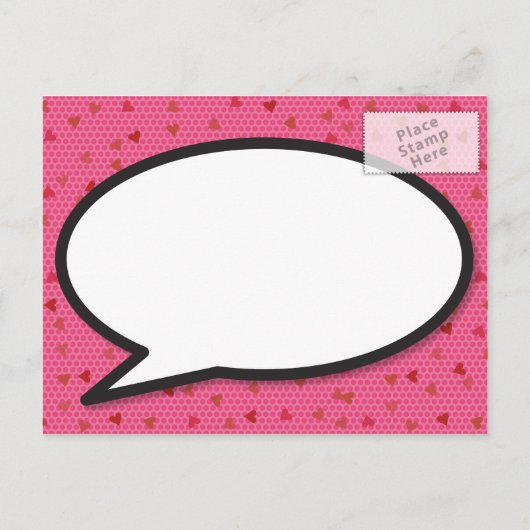 日付ポップ・アートのおもしろいレトロ漫画ブックのアーポップ・アートのトの保存 インビテーションポストカード (裏面)