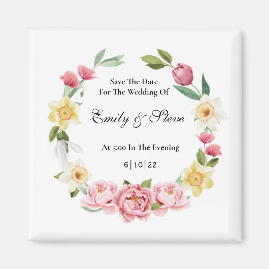 日付マグネットの保存 マグネット (正面)