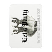 日付マグネットを保存し結婚て、オフビート予測できな、 マグネット (縦)