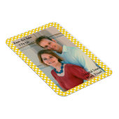 日付マグネットを黄色で保点々のある縁ど存 マグネット (右側)