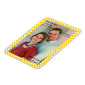 日付マグネットを黄色で保点々のある縁ど存 マグネット (左側)