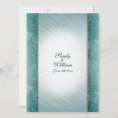 日付マーブルカラムミント結婚式招待状 招待状 (裏面)