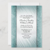 日付マーブルカラムミント結婚式招待状 招待状 (正面)