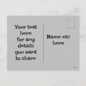 日付ミニマリストハンターを保存 | シーズンポストカード (裏面)