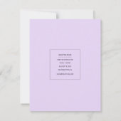 日付ミニマルの写真を保存するミニカレンダー セーブザデート (裏面)