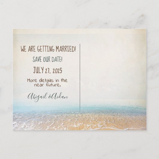 日付メッセージをボトルに保存 案内ポストカード (裏面)