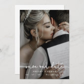 日付モダンの保存結婚、テンプレート、写真招待 招待状 (正面/裏面)