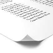 日付モダンの保存 ポスター (角)