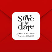 日付モダンの発表を結婚保存 スクエアシール