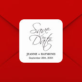 日付モダンの発表を結婚保存 スクエアシール