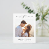 日付モダンをミニマルに保存 ポストカード (スタンド正面)