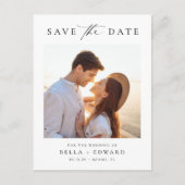 日付モダンをミニマルに保存 ポストカード (正面)