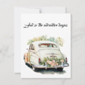 日付モダンエレガントの保存結婚式招待状 招待状 (裏面)