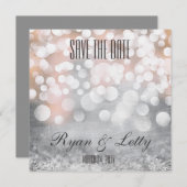 日付モダンカードの保存 セーブザデート (正面/裏面)