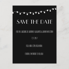 日付モダンカードを保存する 案内ポストカード