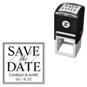 日付モダンスエレガントタを保存パーソナライズされたする セルフインキングスタンプ (インサイチュ)