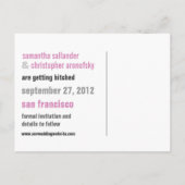 日付モダンポストカードの保存 案内ポストカード (裏面)