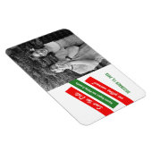 日付モダンマグネットを傾斜して保存（赤/緑） マグネット (右側)