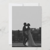 日付モダンミニマルの保存招待状 招待状 (裏面)