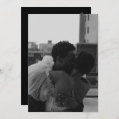 日付モダンミニマルの保存招待状 招待状 (正面/裏面)