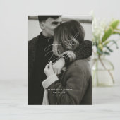 日付モダンミニマルの保存招待状 招待状 (スタンド正面)