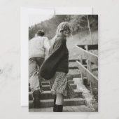 日付モダンミニマルの保存招待状 招待状 (裏面)