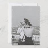 日付モダンミニマルの保存招待状 招待状 (裏面)